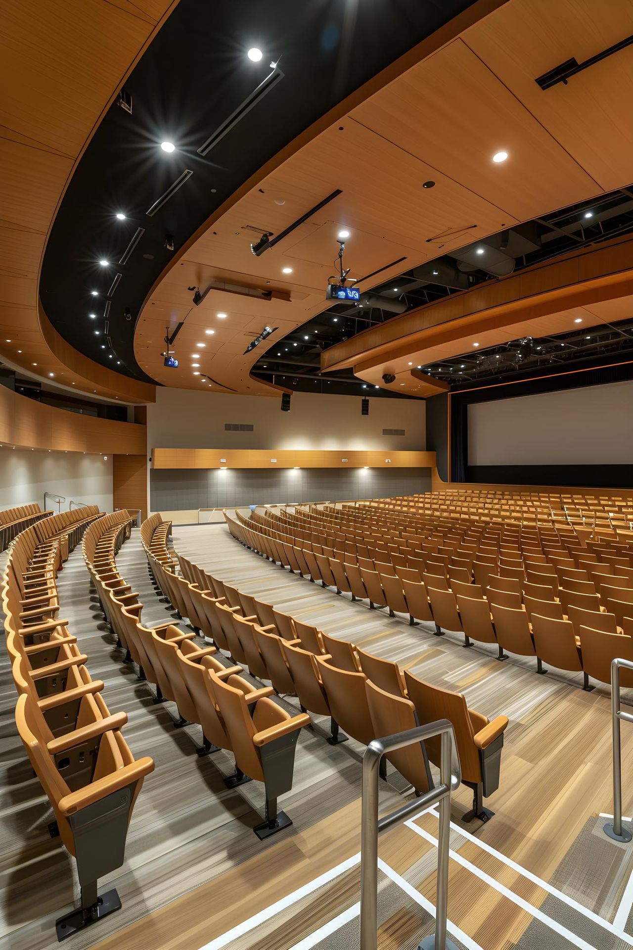 Amphithéâtre équipé d’un système de sonorisation et de projection par Sharly
